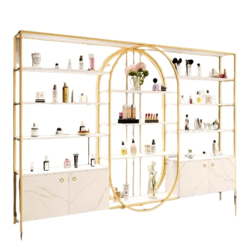 Стеллаж для косметики шкаф хранения ногтей в салоне красоты витрина продуктов с