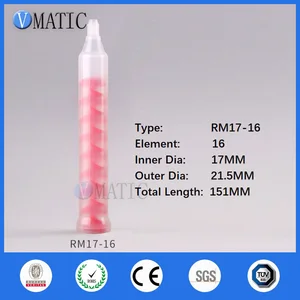 Бесплатная доставка RM17-16 Пластик динамический статический смеситель насадки для клей Mix