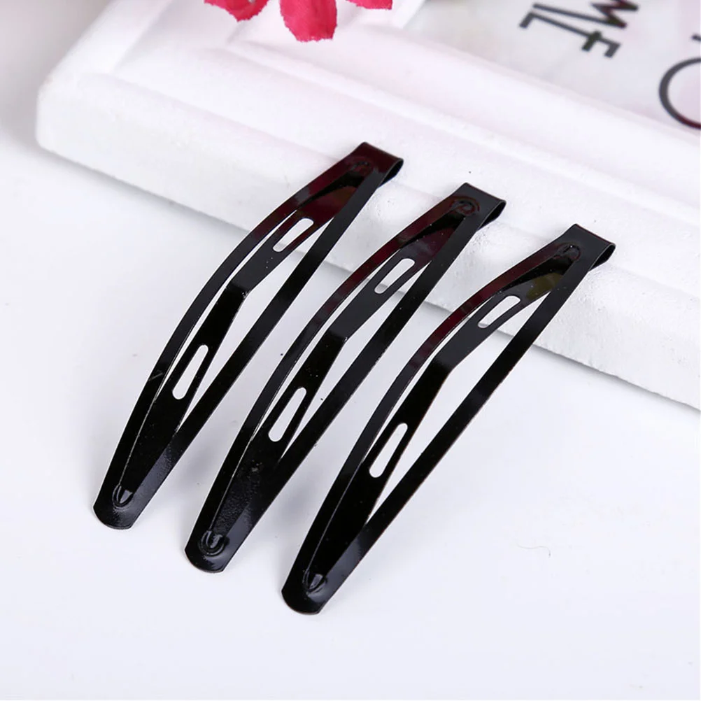 

60pcs Simple Styled Hairclips Hair Fashion Drop-shaped Hairgrip (Black)