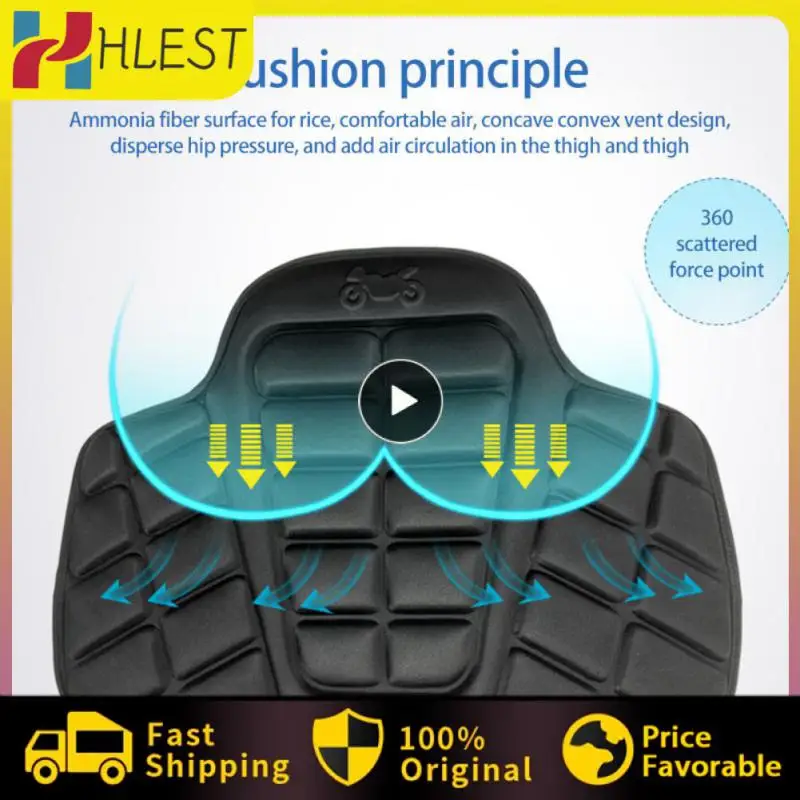 

Breathable Cushion Wing Motorcycle Seat With Leg Guards Cushion Seat Cover Comfortable Motorcycle Sunscreen Cushion
