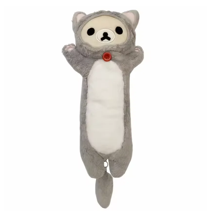 

Rilakkuma Cat плюшевый пенал для девочек пенал сумка для ручек мультфильм Kawaii милые пеналы для школы