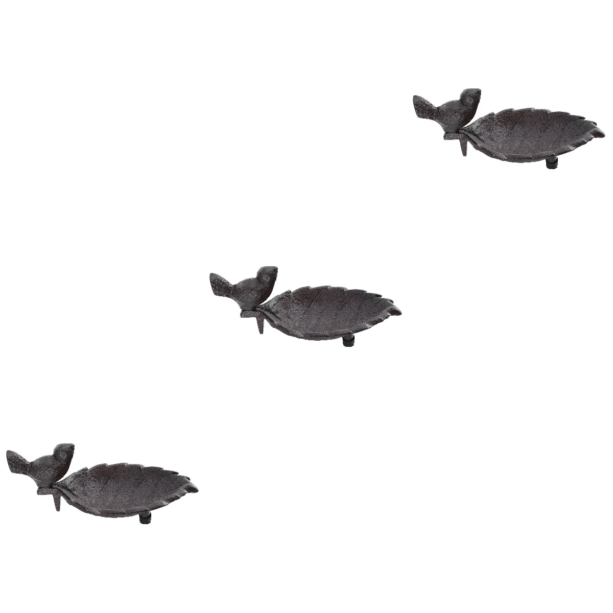 

Bird Feeder Iron Cast Feeding Tray Garden Storage Outdoor Feeders Birdbath Tool Bowl Hamster Leaf Hummingbird Container Bath Cup