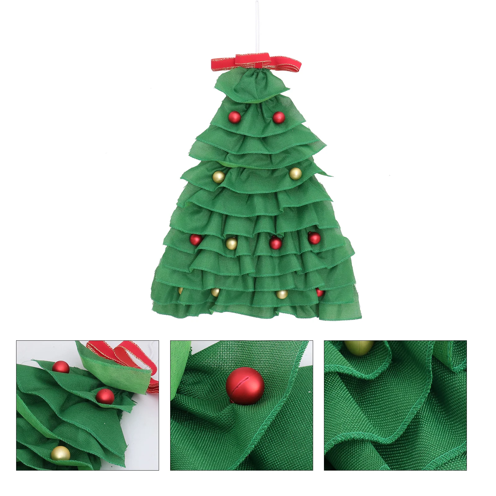 

Rustic Decor Christmas Tree Decoration Hanging Xmas Ornament Door Gadgets Trees Pendant Linen Adorable