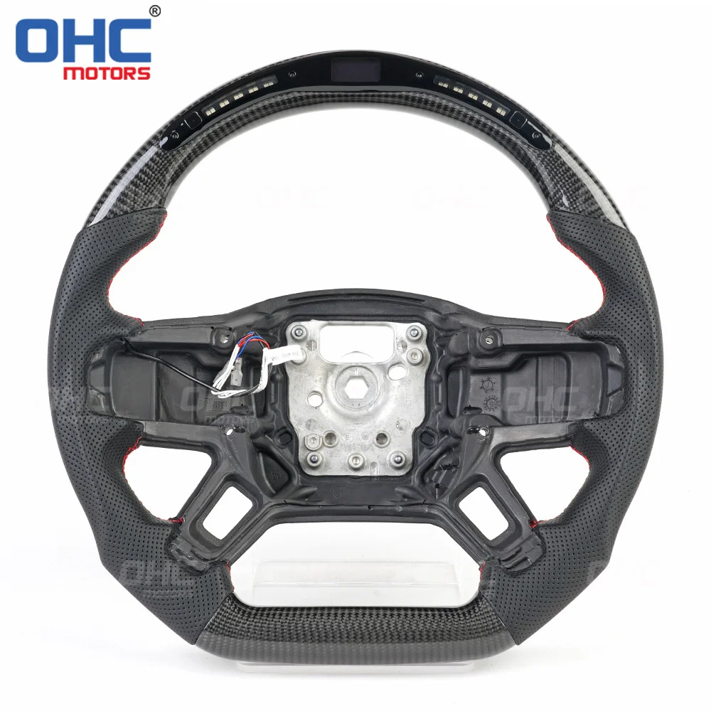 

for Defender Carbon+perforated Leather Led Carbon Steering Wheel