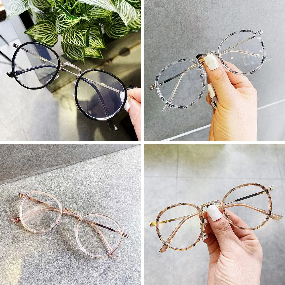 

Women Eye Protection Portable Durable Anti-Blue Light Glasses Computer Goggles Oversized Eyeglasses Ultra Light Frame