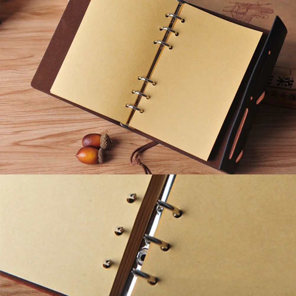 

Office Notebook Office Notepad Brown Notebook Diary Notebook PU Notebook Cuadernos Loose Leaf Diary Notebook Office Notepad