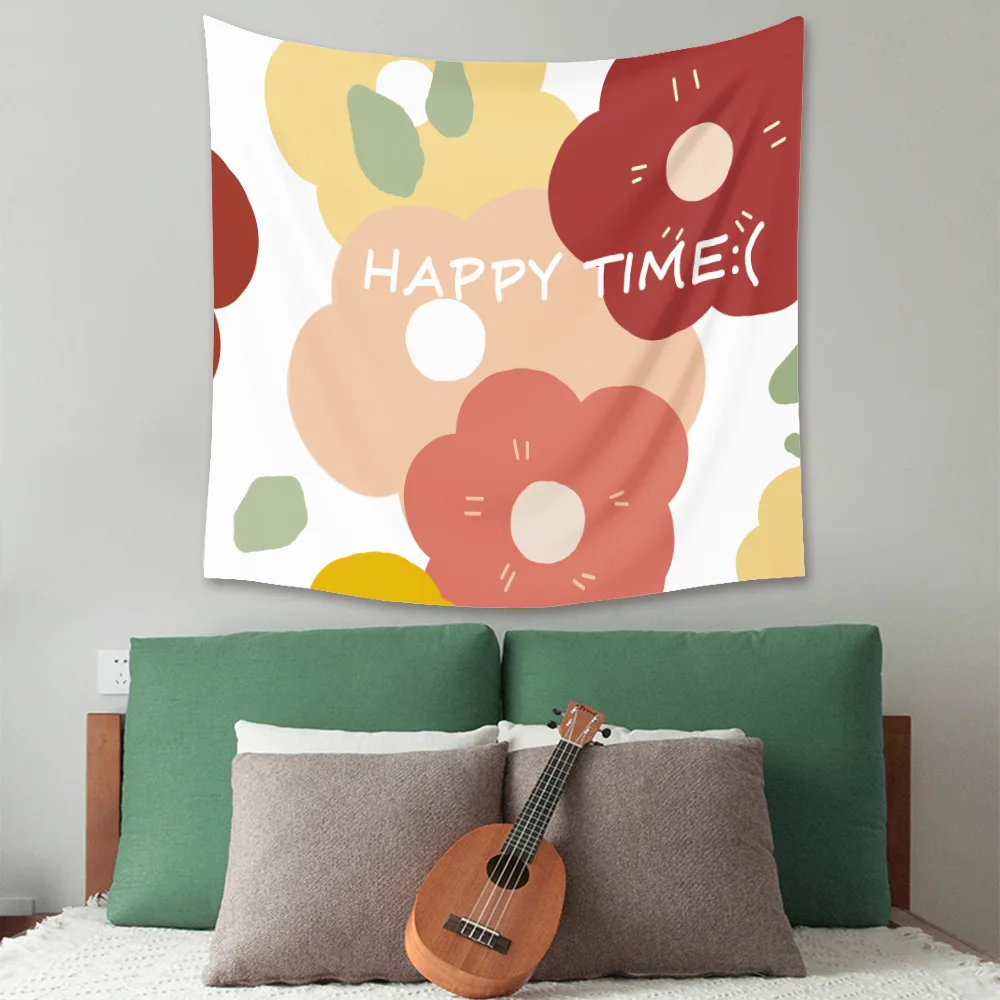 

Nordic Floral Leaves Tapestry Wall Hanging Carpet Abstract Picture Room Decoration Boho Decoration Home Decor Wall Decor Bedroom