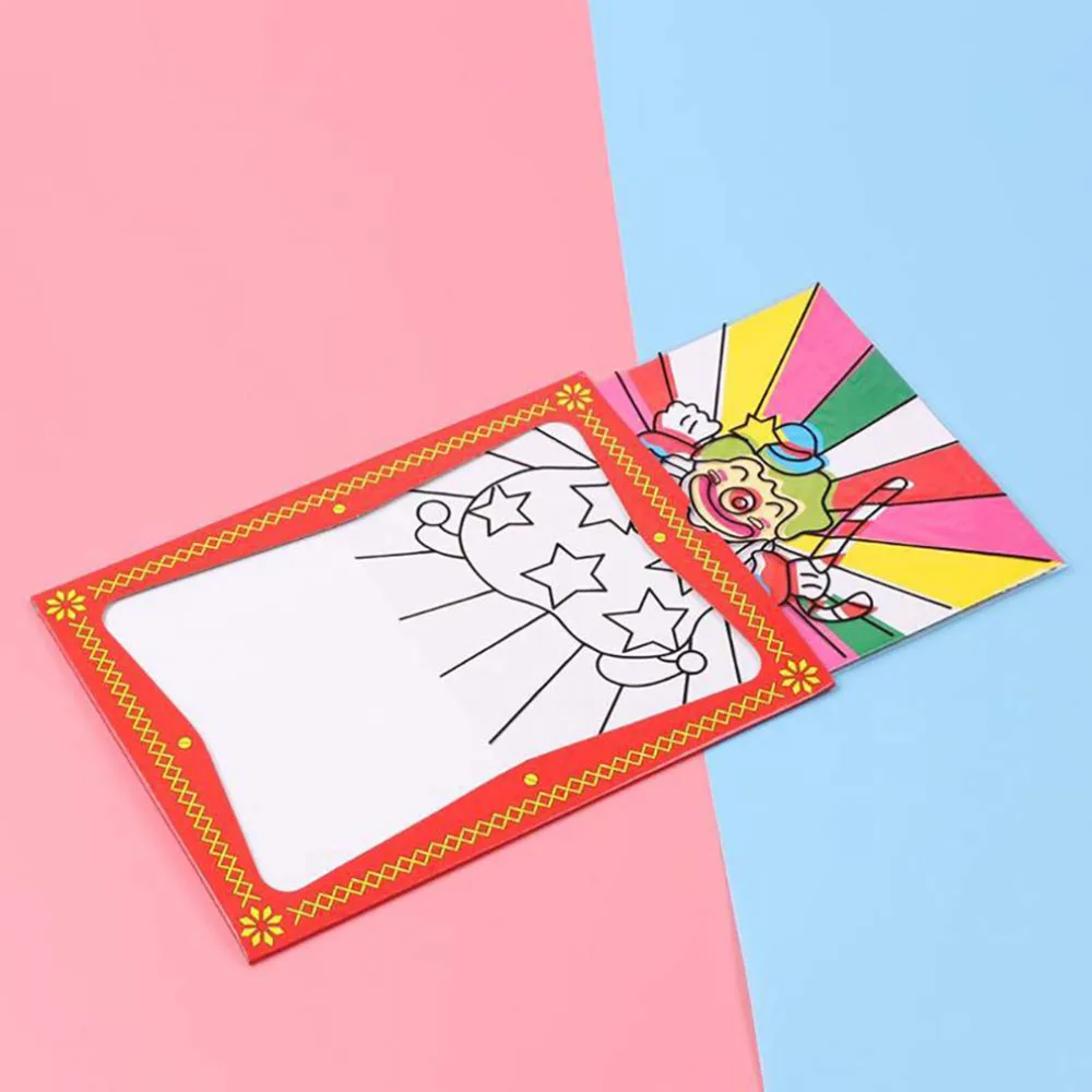 

Kids Toy Large Size Clown Color Changing Card Magic Circus Children's Magic Props Children Prophecy Color Card Magic Tricks Toys