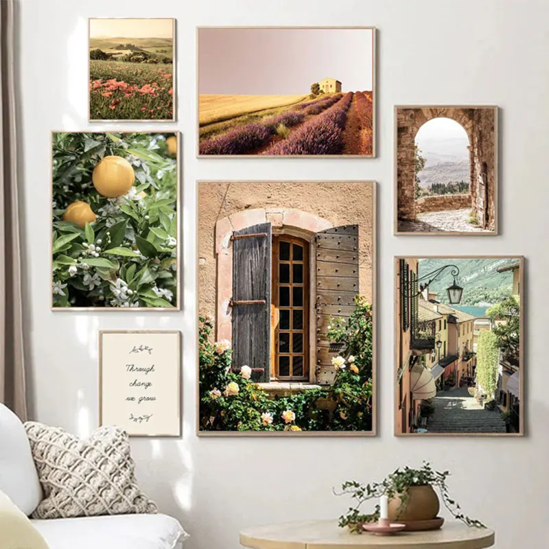 

Nordic Pastoral Bohemia Poster Prints Farm Natural Landscape Canvas Painting Living Room Bedroom Home Decor HD Wall Art Picture