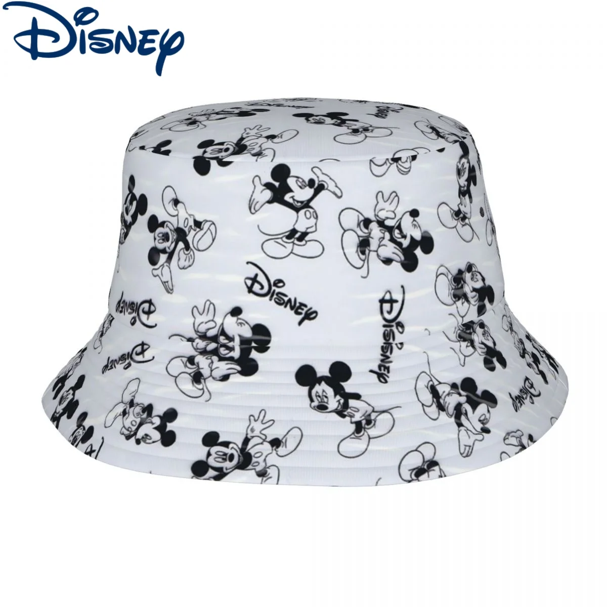 

Mickey Cartoon Pattern Bucket Hats Beach Hatwear Merch Disney Fishing Fisherman Hat for Camping Unisex Ispoti Lightweight