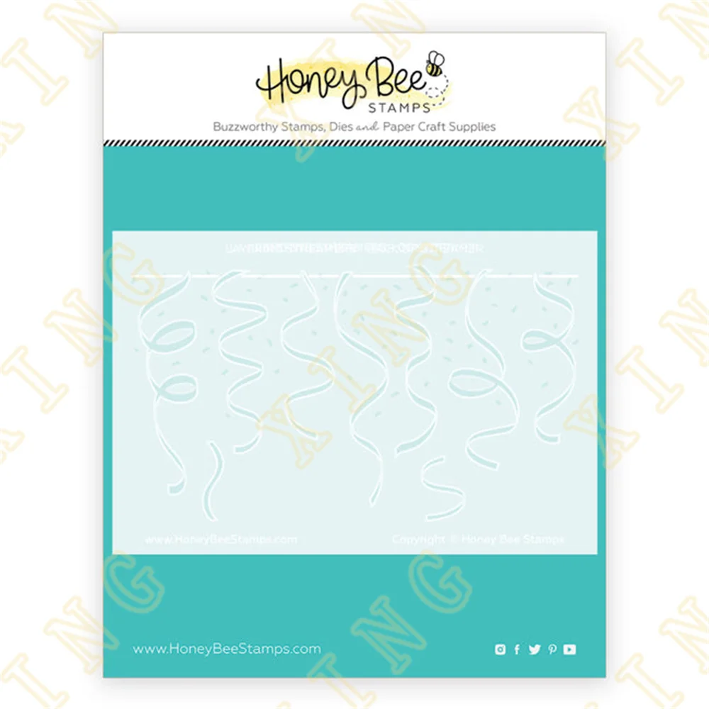 

2022 New Arrival Layering Streamers Airbrush Painting Decor Stencils for Diy Scrapbooking Art Ablum Diary Stamp Crafts