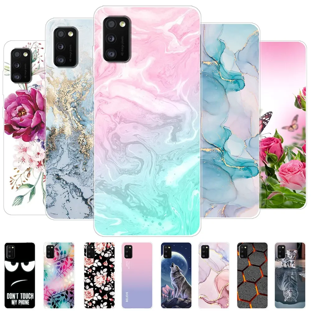 Фото Чехол для Samsung Galaxy A41, задняя крышка для Galaxy A41, прозрачная Мягкая силиконовая задняя крышка для телефона, чехлы для Samsung A41, A 41, чехол №1