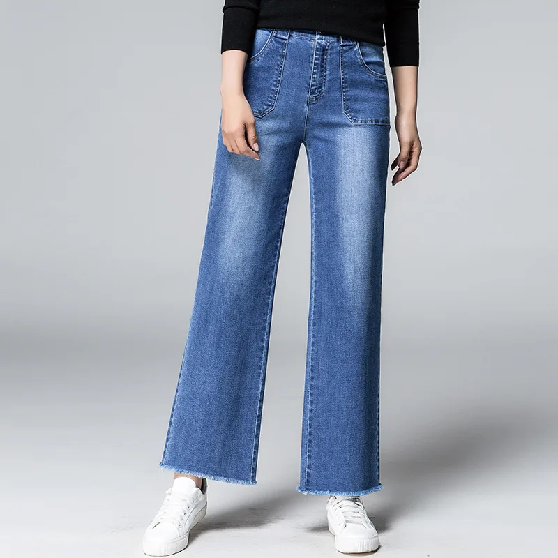 

2022 New Womens Spring Summer Pants Cotton Linen Solid Elastic Waist Trousers Soft High Quality for Female Ladys