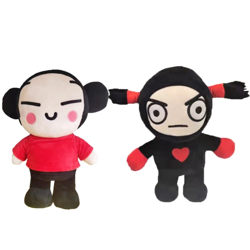 

NEW 2PCS Pucca and Garu Plush Toy Chinese Cartoon Doll Stuffed Figure Sleeping Pillow Wedding Couple Kids Children Birthday Gift
