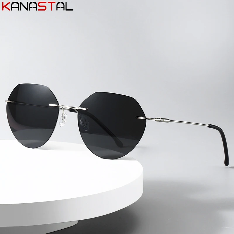 

New Men Polarized Sunglasses Women Metal Sun Glasses Polygon Eyeglasses Frames Anti-UV Outdoor Fishing Bike Photochromic Eyewear