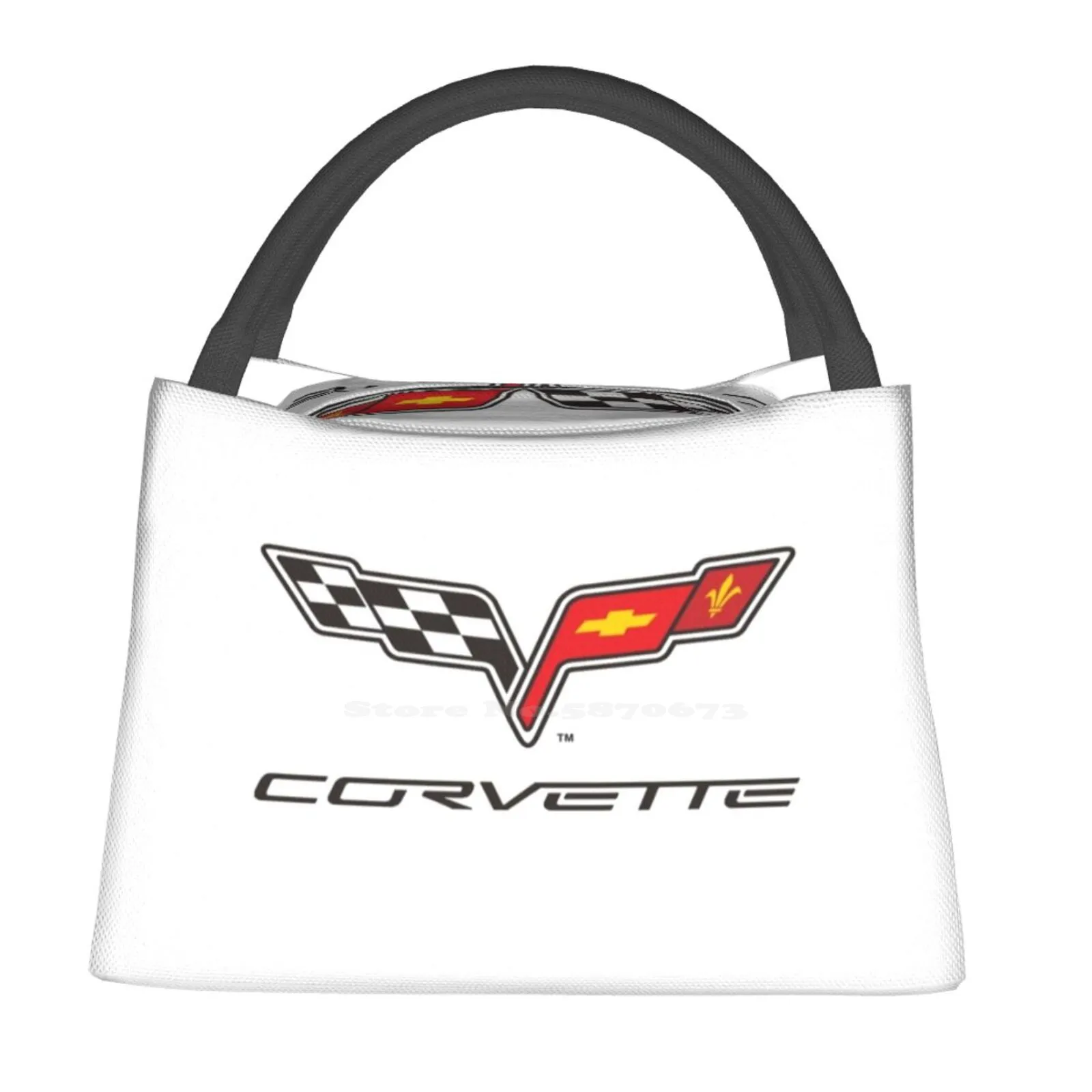 

Переносная сумка-холодильник для еды Chevrolet Corvette, антикварная Сумка-тоут для автомобиля, клуба Америки, автомобильная компания Corvette