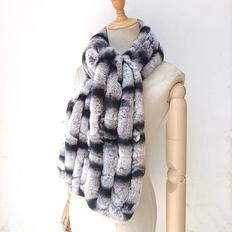 Женский длинный теплый шарф Элегантные Роскошные зимние шарфы из натурального