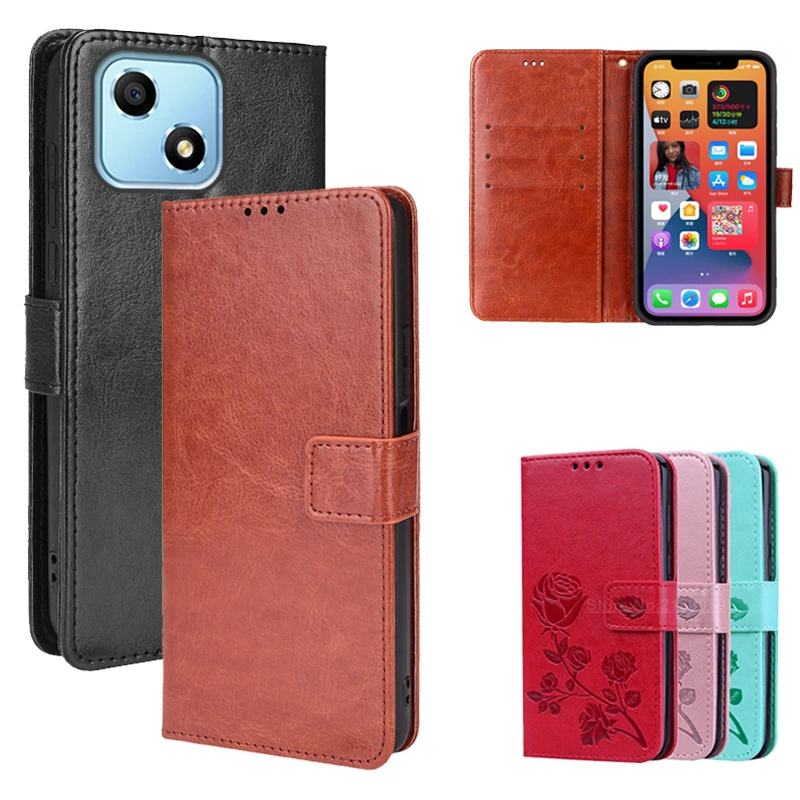 

Leather Case For Honor Play 30 VNE-AN00 Play 6T Pro TFY-AN40 Wallet Cover on Etui Xonor Honor X8 Flip Case For Honor 60 SE Coque