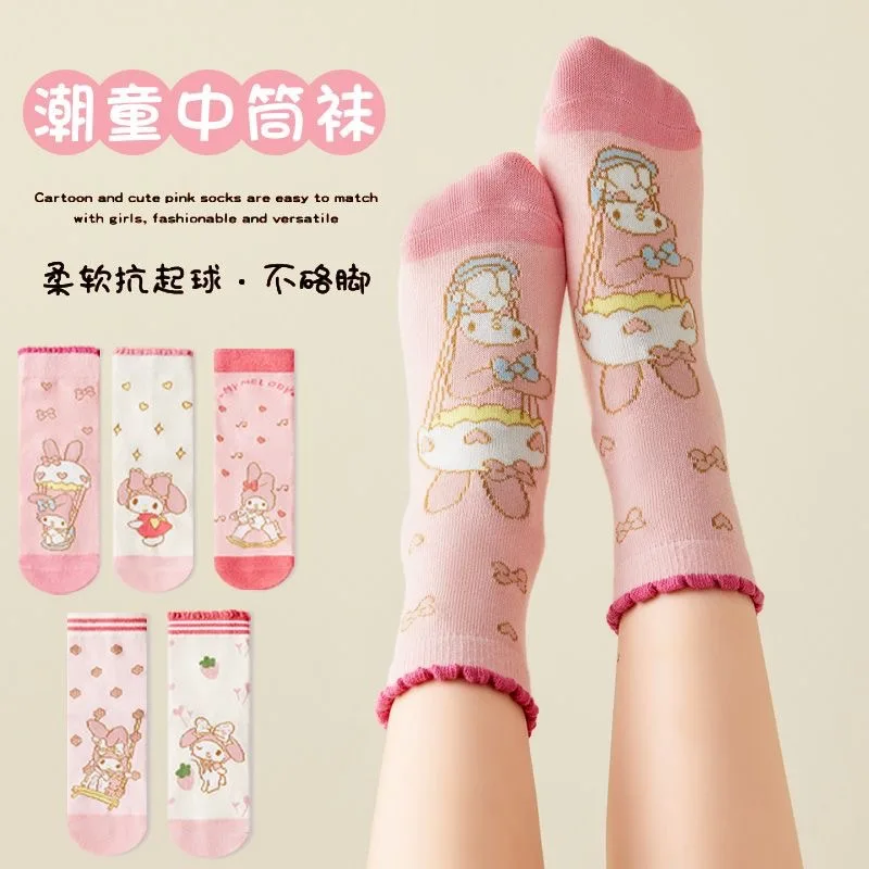 5 пар Детские хлопковые носки для девочек