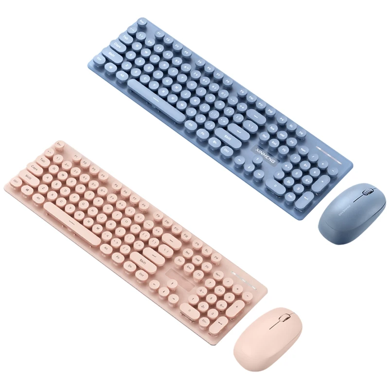 

Wireless Keyboard And Mouse Set Wireless Punk Manipulator 104-Key Keyboard 2.4G USB Portable Keyboard