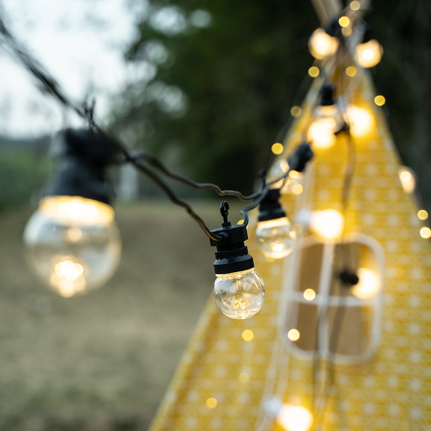 

Рождественская светодиодная гирлянда G50, уличные водонепроницаемые лампы-ленты для внутреннего дворика, украшение с круглыми лампочками для свадьбы, вечеринки, сада, лагеря, 23 м