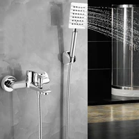hand rainfall mixer shower set faucet bathroom toilet polishing shower set hygienic brass torneira banheiro home improvement