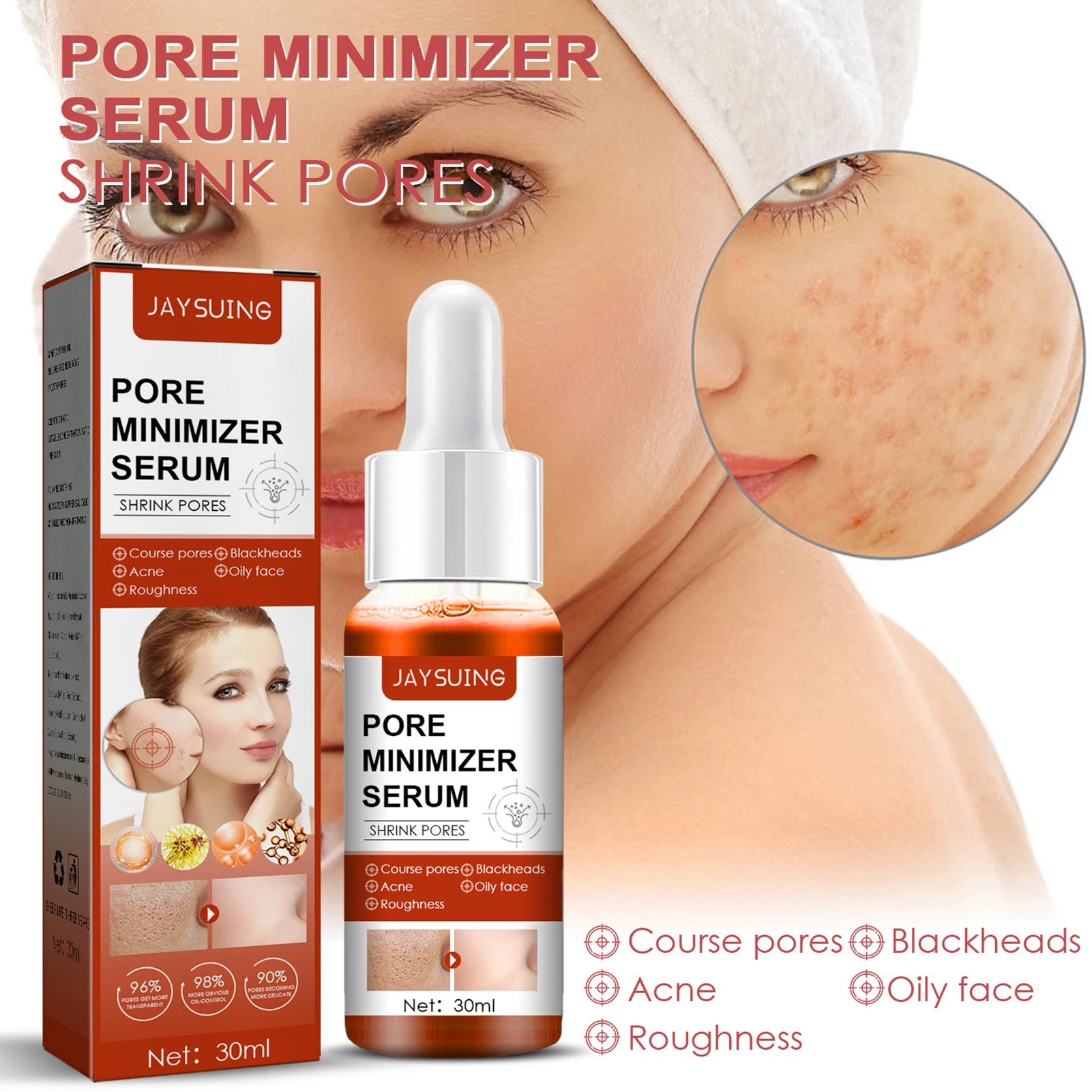 

30ml Salicylic Acids Solution Exfoliant Facial Essence Pore Cleaner Pore Refining Resurfacing Brightens And Nourishes The Skin