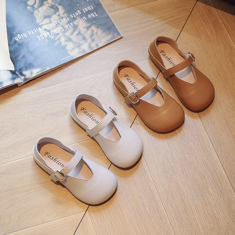 

Туфли детские без шнуровки, однотонные мягкие, без застежки, кожаные, классические, для начинающих ходить детей, без каблука, повседневные