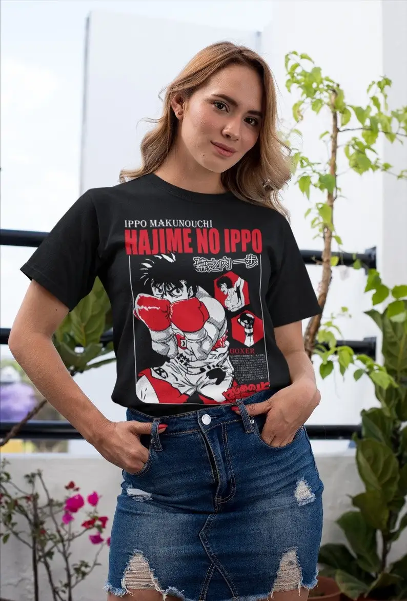 Футболка Hajime No Ippo Kamogawa боксерская Спортивная Подарочная рубашка-Ippo Makunouchi Kbg Girl