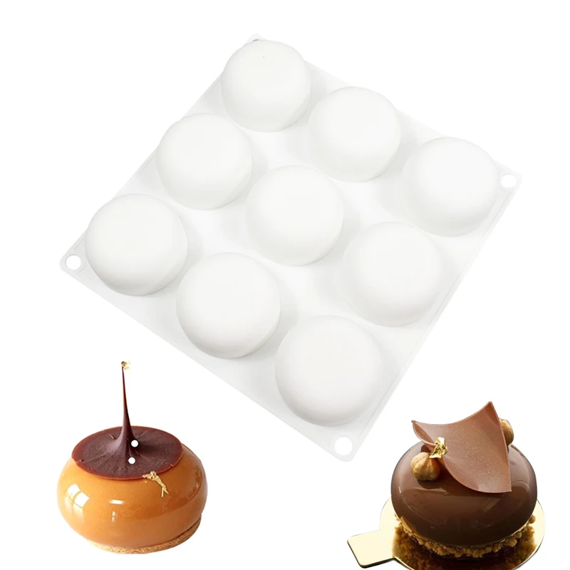 Сплющенные силиконовые формы для мусса 4 варианта в наличии форма выпечки