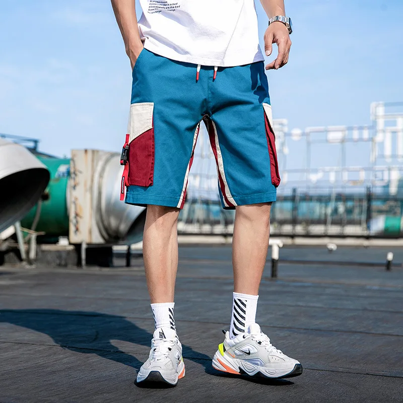 

Workwear Shorts Men2022Summer New Trendy Casual Loose7Cropped Trousers for Outer Wear5Knee-Length Shorts