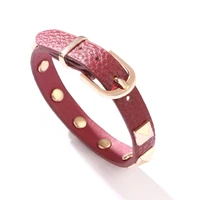 charmsmic punk style tiny leather bracelets adjustable pu women wristband hand jewelry decoration spring autumn new design