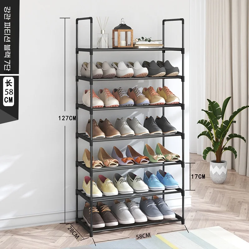 7-слойная бытовая полка для хранения обуви многослойный шкаф из нержавеющей