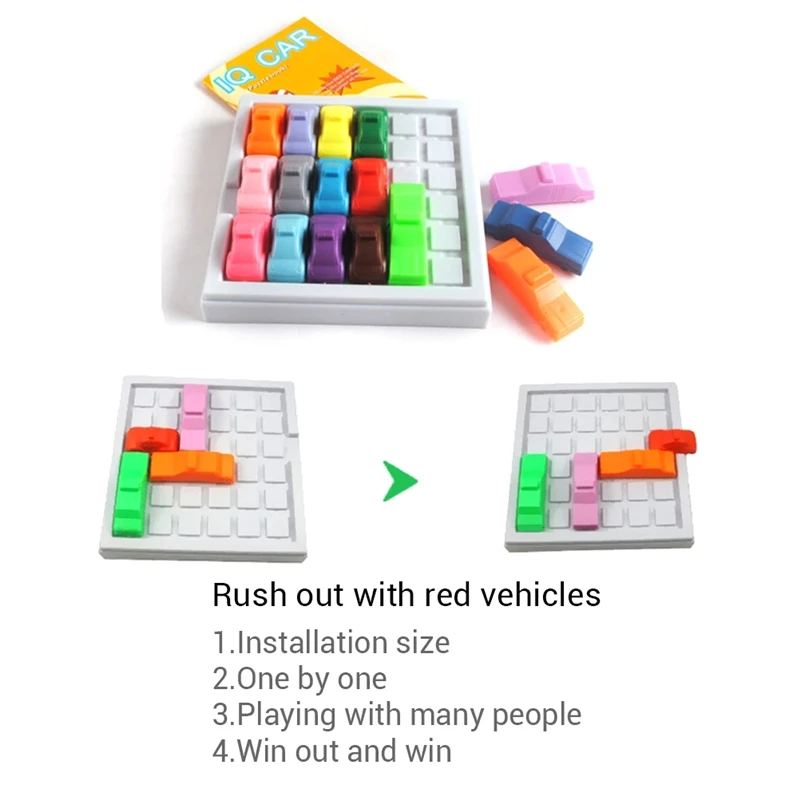 

Racing Break IQ Car Game Car Puzzle Toys Creative Plastic Logic Game Developmental Game Toys For Children Gifts