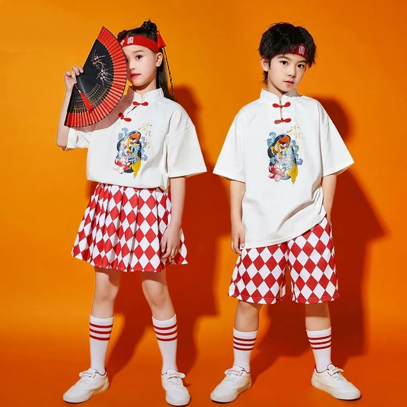 

Children's Cheerleading Performance Suit Kindergarten Performance Suit Street Dance Fashion Suit Primary School Class Suit Set