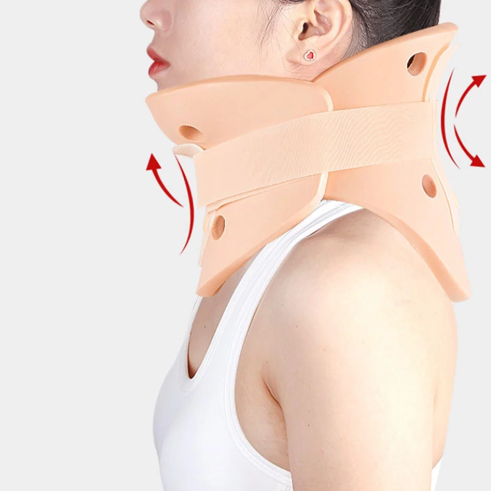 

Adjustable Neck Brace Breathable Bracer Cervical Collar Orthotics Pain Relief Tool Eva Fixing