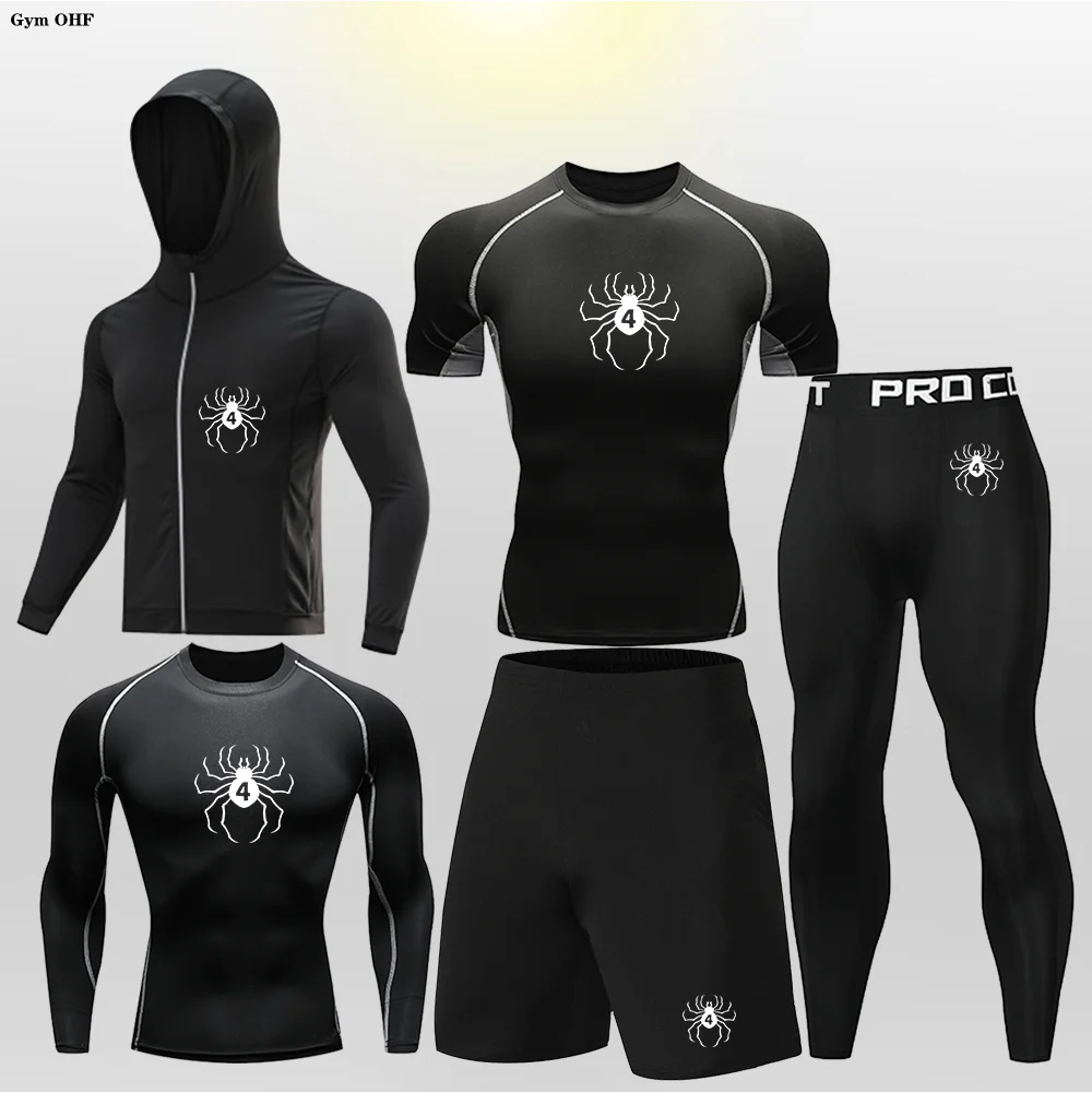 Детские компрессионные костюмы для фитнеса Anime Hunter X одежда тренировок в