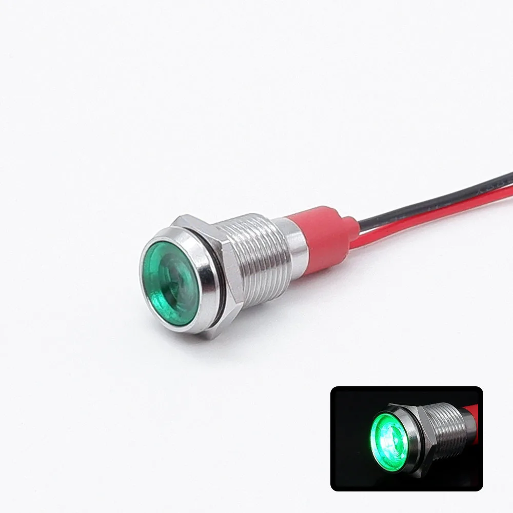 PRONCH Металлический светодиодный индикатор 6/8/10/12 мм