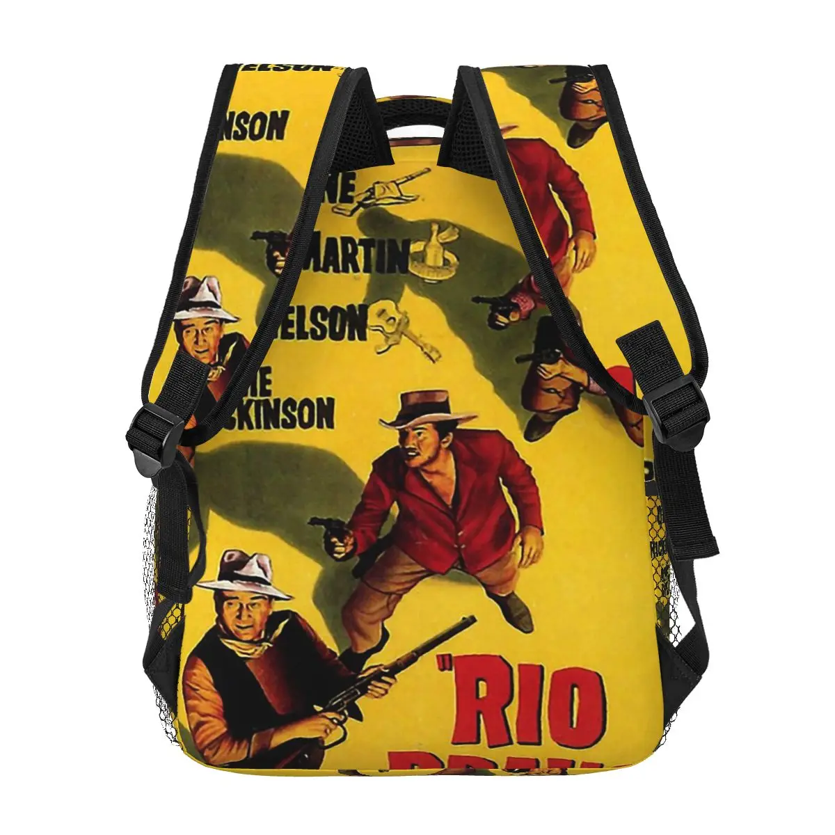 Фото Рюкзак с постером фильма Rio Bravo, Лидер продаж, рюкзак большой емкости, детская сумка для книг, школьная сумка, сумки на плечо для мужчин и женщин №5