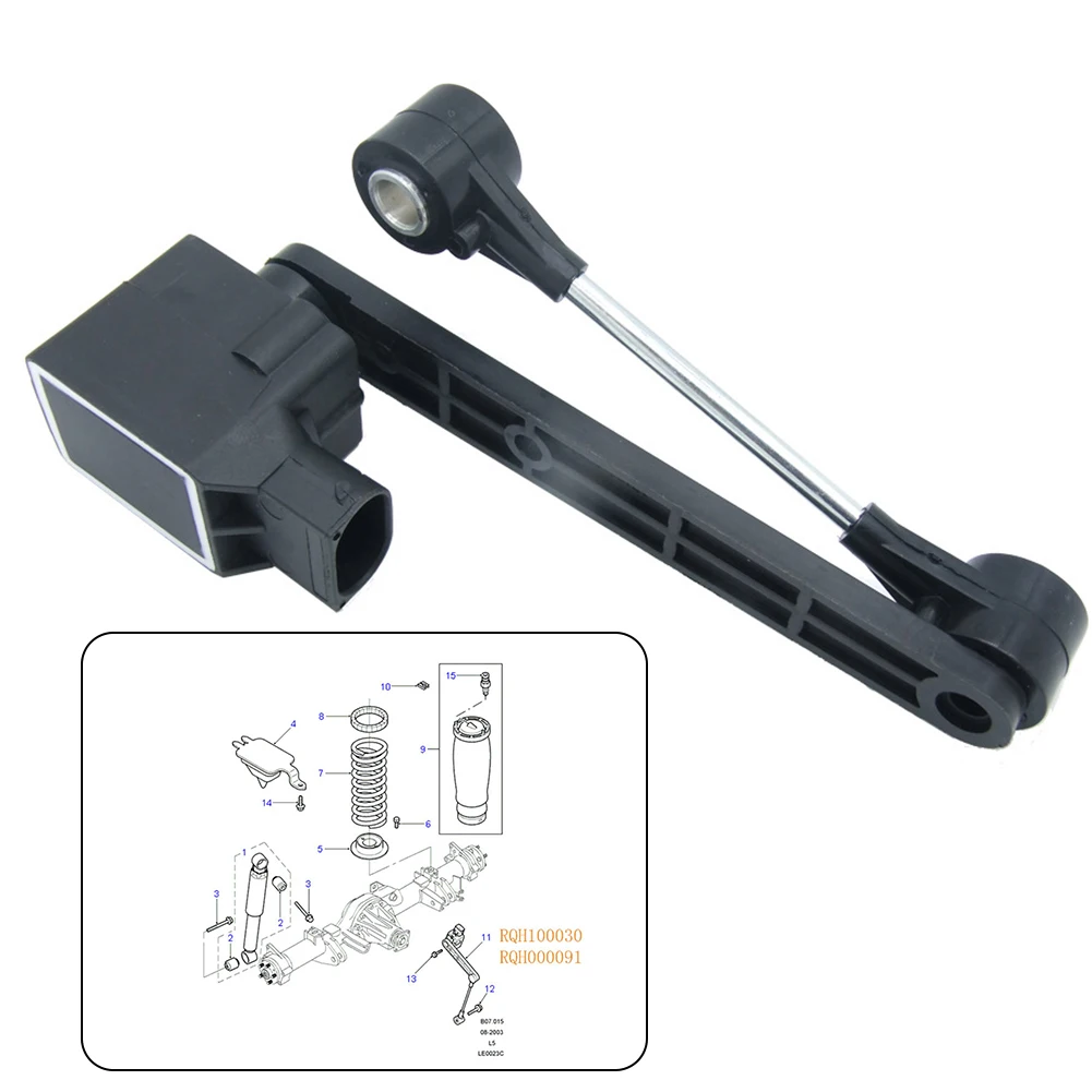 

Durable Height Sensor Sensor 1 Piece 1pc ABS Accessory Air Suspension Black Part Rear Height Sensor Replacement