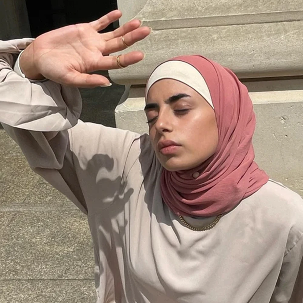 Модный шифоновый хиджаб шарф мусульманский поставщик Платков