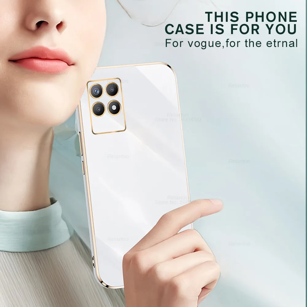 luxury plating square frame silicon case for realme 8i 8 i i8 realme8i realmi 8i 6 6 inches protection phone back cover coques free global shipping