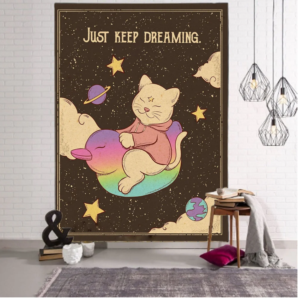 

Comics Cute Tapestry Decorative Art Blanket Curtains Hanging Poster Dorm Banner Brass Grommets Banner Party College