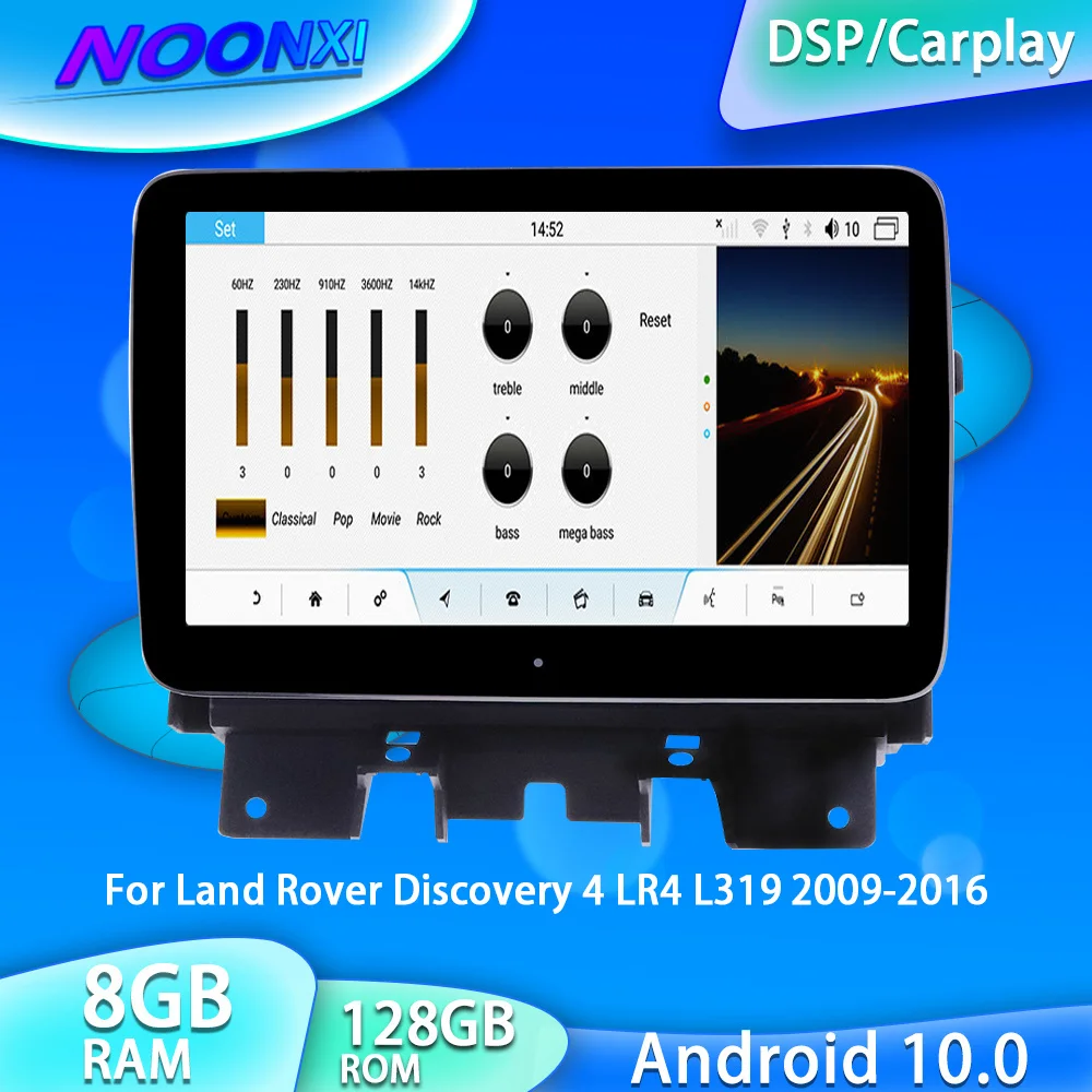 

IPS Android 10.0 8G+128G For Land Rover Discovery 4 LR4 L319 2009-2016 Radio Car Multimedia Player Recoder Head Unit DSP Carplay