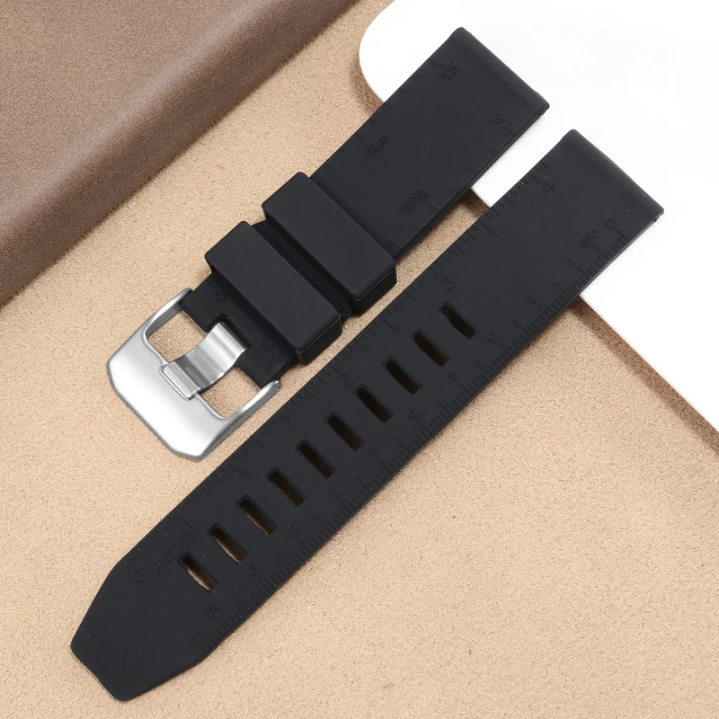 20 22 23мм Резиновый ремешок для часов подходит для LUMINOX 3051 0151 Черный силиконовый замок для иглы аксессуары на запястье.