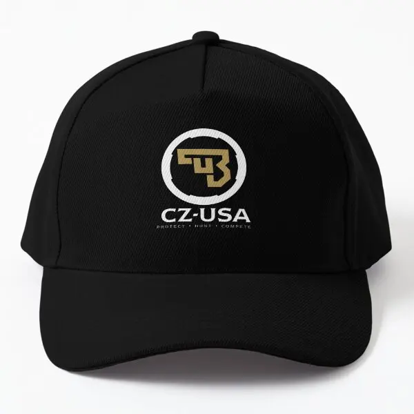 

Cz Usa Logo Baseball Cap Hat Bonnet Solid Color Outdoor Sport Czapka Printed Hip Hop Sun Boys Snapback Mens Casquette Black