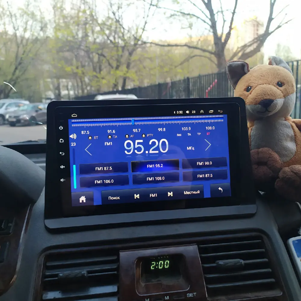 

New For Mitsubishi Pajero Montero Fascia V31 Cheetah 2 Din 9 Inch Car Radio Kingbox Stereo Navigation Panel Frame Plate Cover