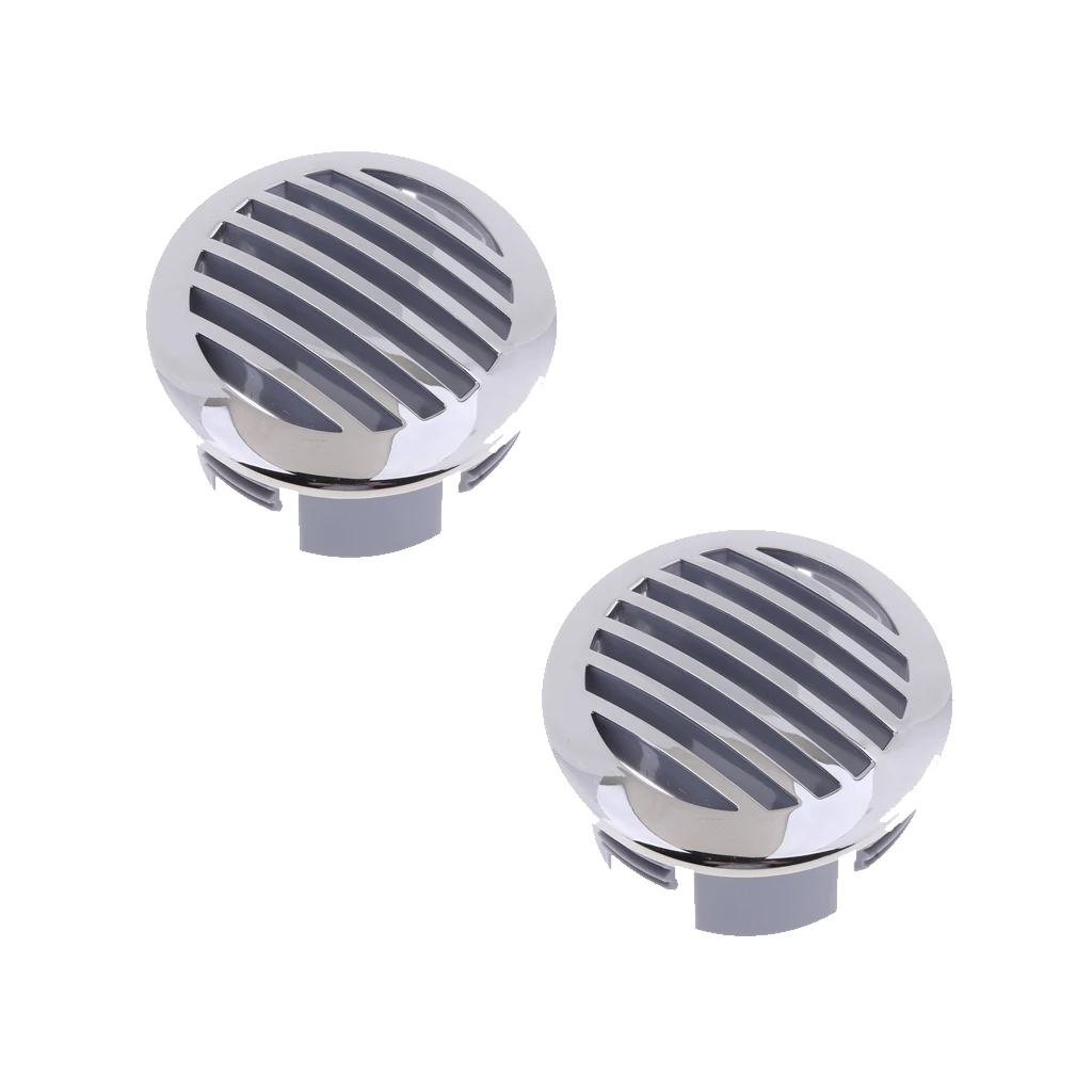 

2pcs 3inch 76mm Stainless Steel Marine Boat Exhaust Air Flow Outlet Airflow Vent Cover For Boat RV Caravan 81932SS-HP