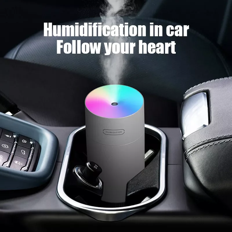

Portable 270ml Air Humidifier Aroma Oil Humidificador Diffuser USB Cool Mist Sprayer with Colorful Night Light for Home Car Puri
