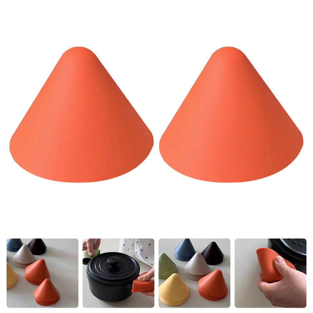 

1 Pair Anti-scald Pot Ear Sleeves Pot Handle Covers Pot Ear Triangle Sleeves